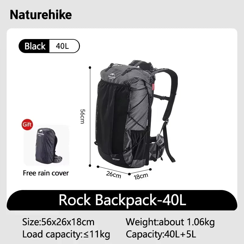 Naturehike Hiking Backpack Rain Cover All Seasons Large Capacity