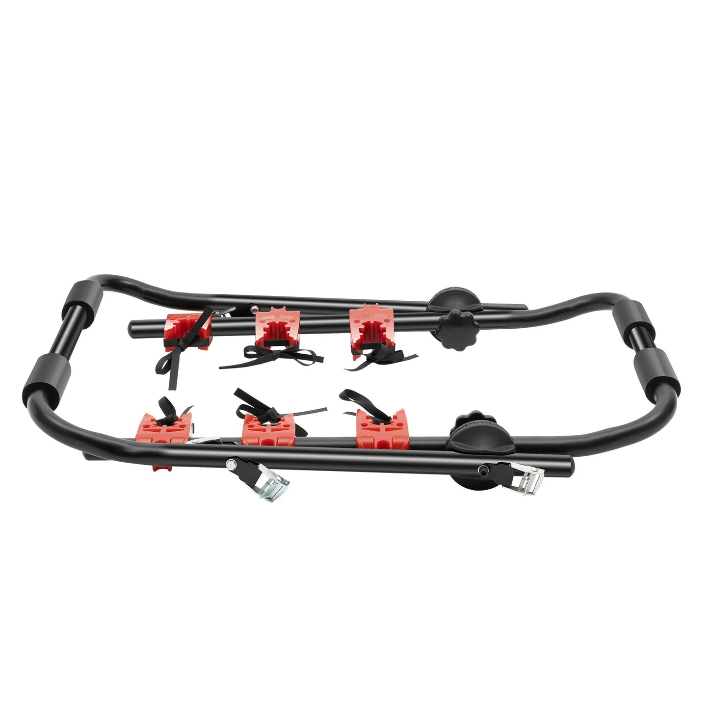 Foldable Car Trunk Bike Rack Auto Bicycle Rack Carrier 3 Bikes Trunk Mount for Most Hatchbacks, Sedans, SUVs, Vans