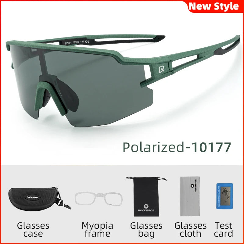 Rockbros UV400 Polarized Cycling Glasses For Outdoor Sports Eye Protection