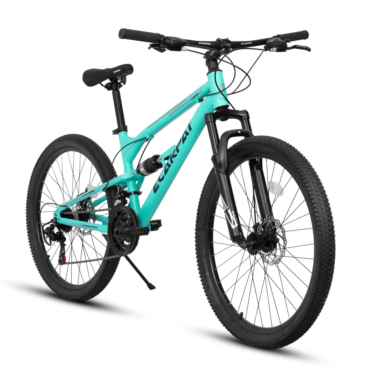 Ecarpat Mountain Bike Dual Full Suspension 21-Speed Disc Brakes