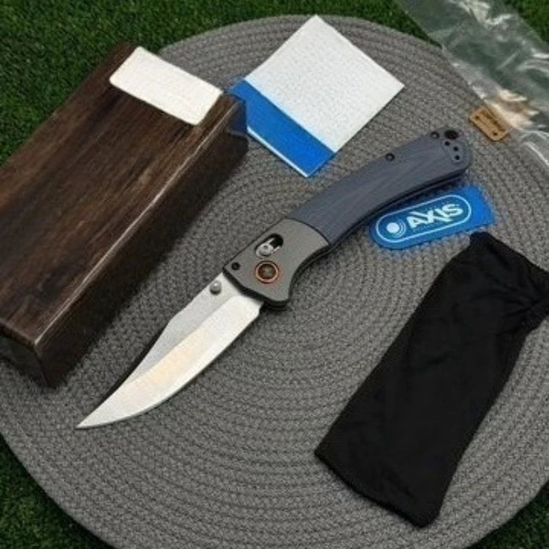 DIY Supplies Crooked River EDC Folding Knife G10 Wood Handle