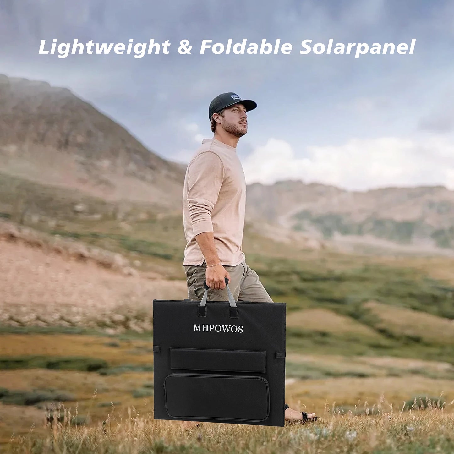 MHPOWOS 220W 40V Portable Foldable Solar Panel Charger