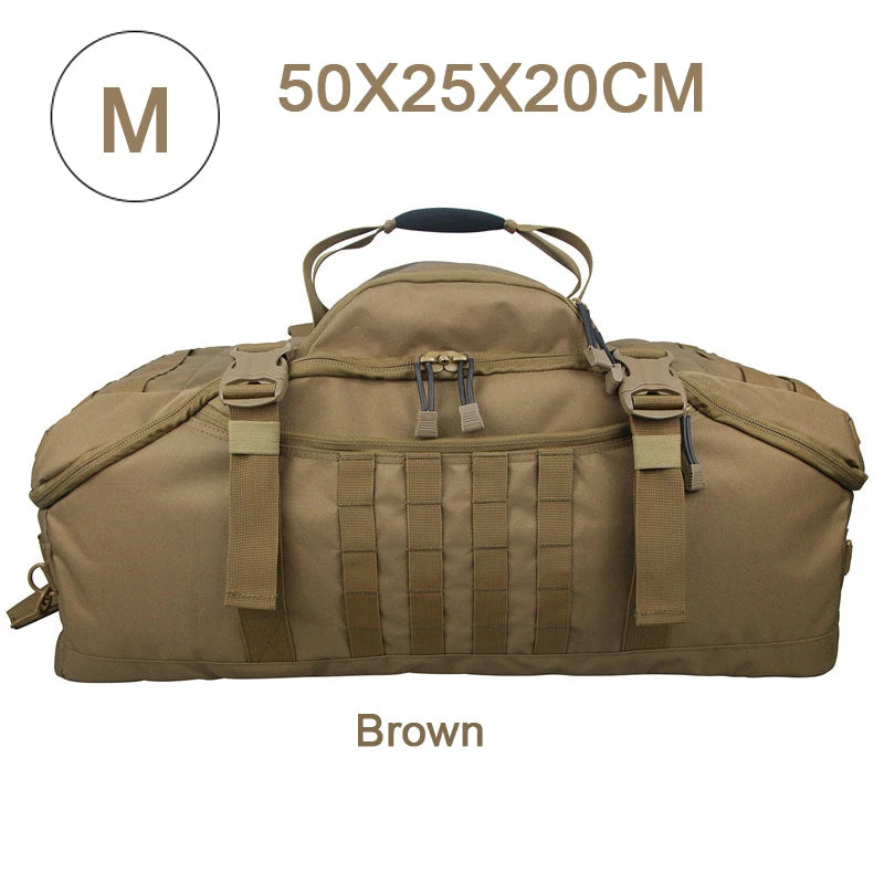 Molle Tactical Duffle Bag for Camping and Travel Gear