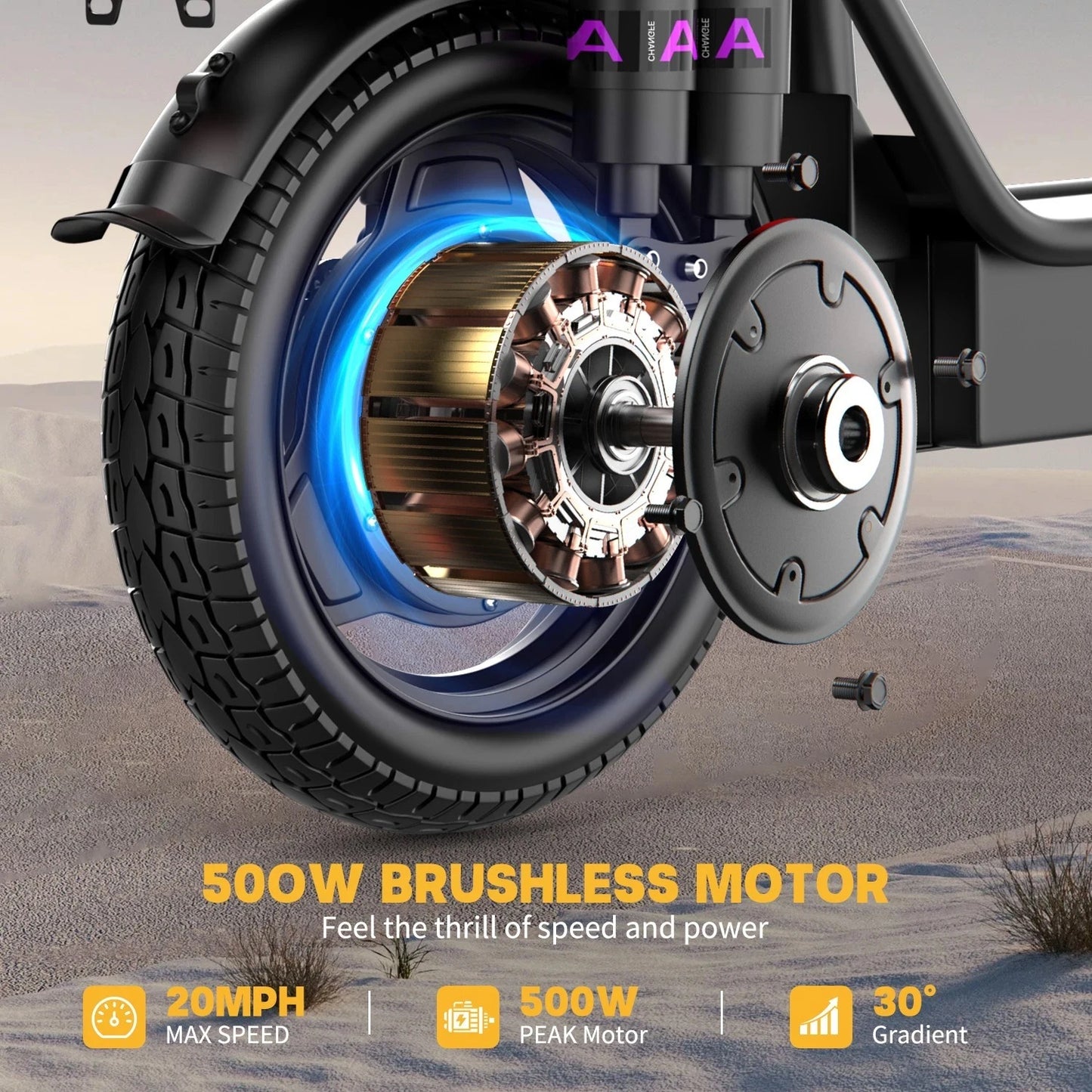 UPlee GQ8 Electric Bike For Adults, Folding Electric Bike, 500W Peak Motor, Scooter EBike With 14" Tire 48V 15AH Battery