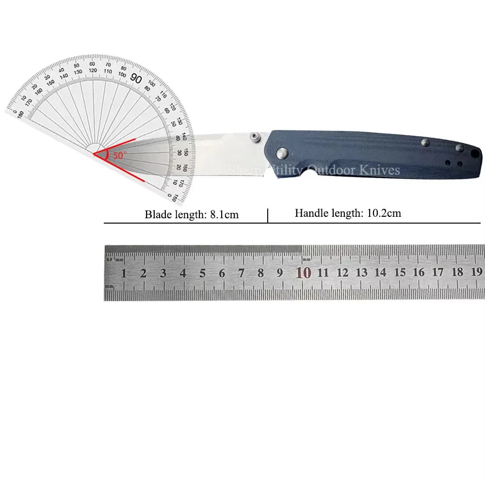 DIY Supplies Quick-Open Folding Knife With G10 Handle Self-Locking