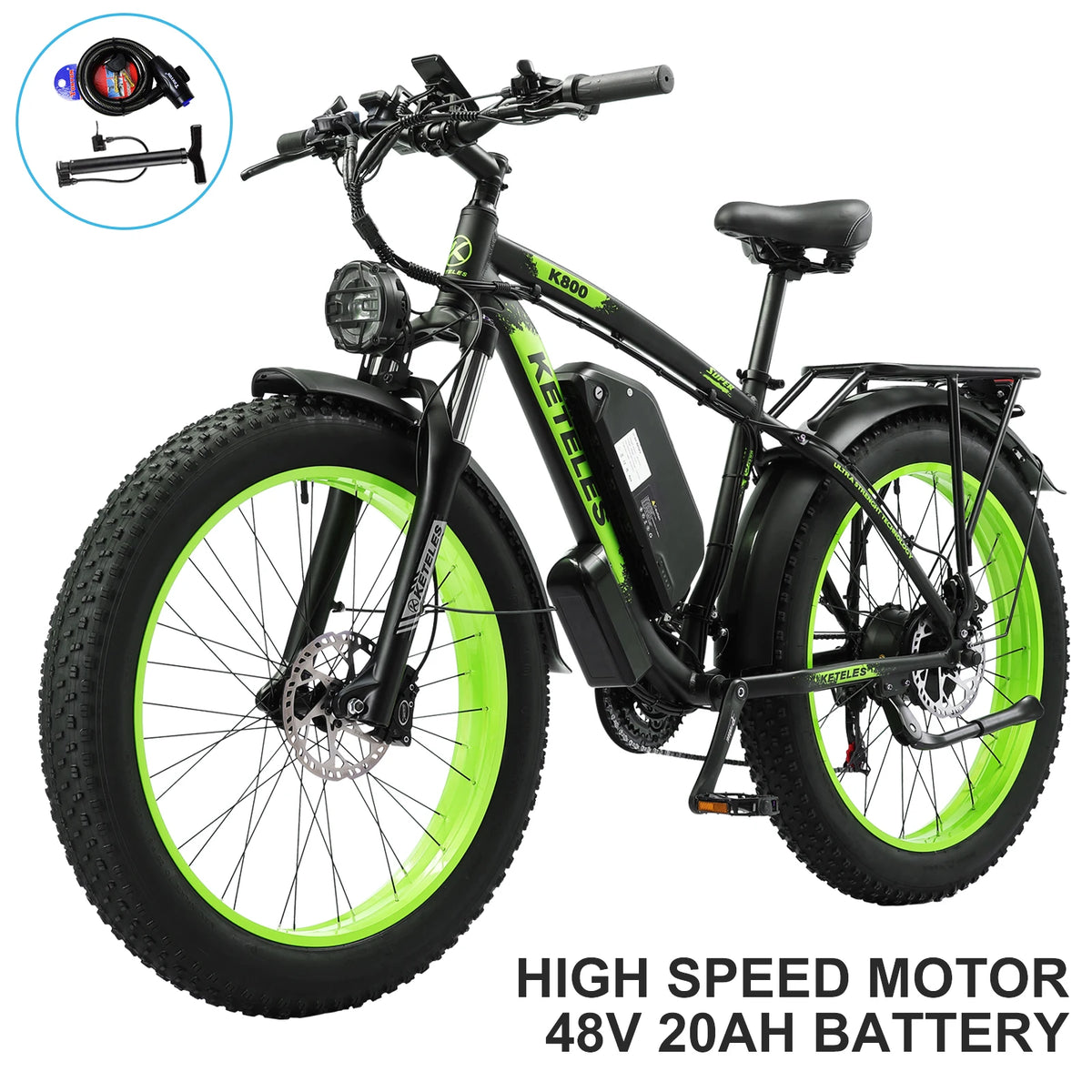 KETELES Adult Electric Bike With 2000W Brushless Motor
