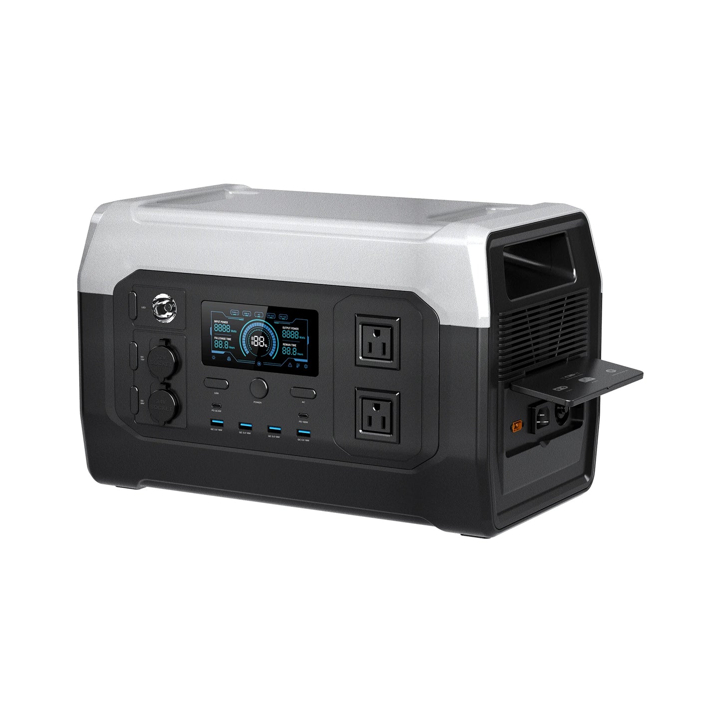 CTOLITY Portable Power Station 110V 220V Pure Sine Wave