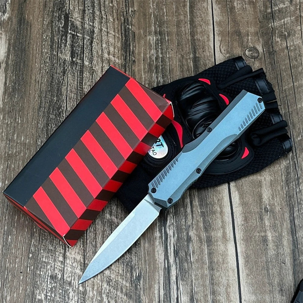 9000 A High-quality T6 Aluminum Handle with D2 Blade Knife Outdoor EDC Rock Climbing Camping Portable Tool