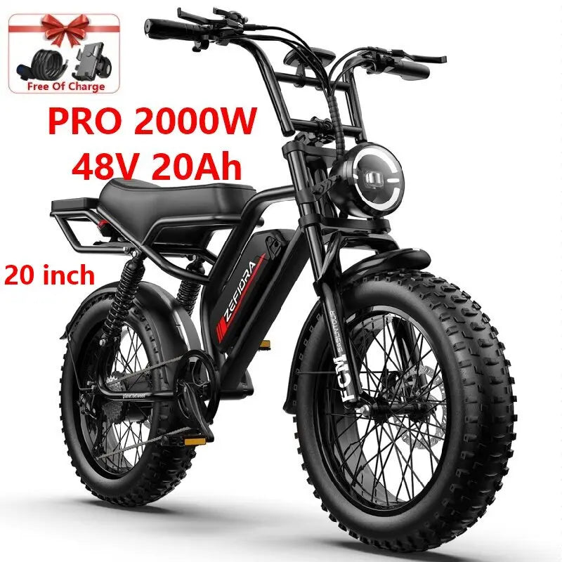 ZEFIORA Wild Beast Electric Bike UL2849 45 Degree Climbing Brake