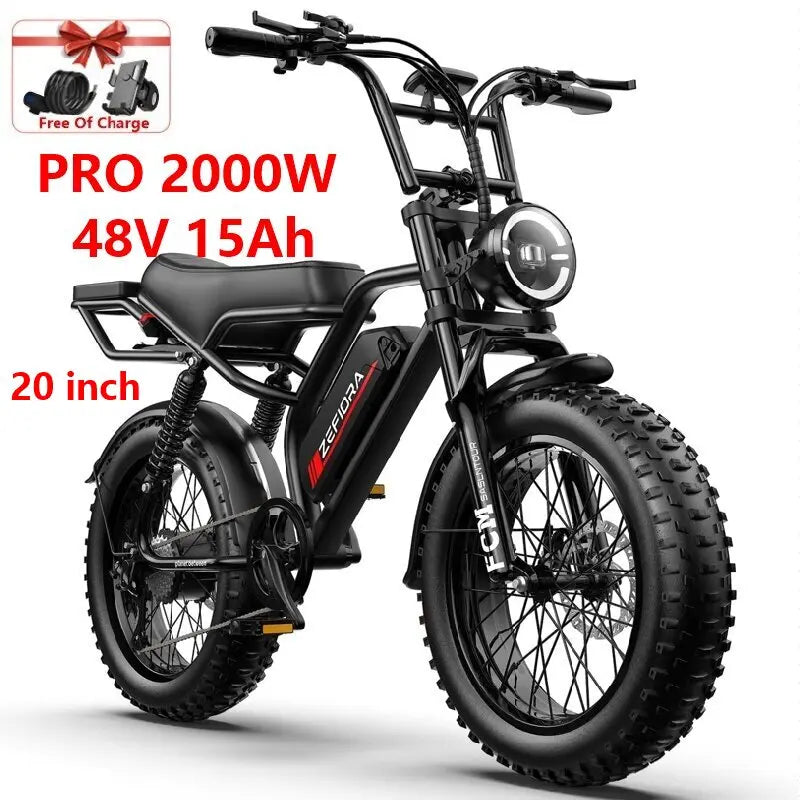 ZEFIORA Wild Beast Electric Bike UL2849 45 Degree Climbing Brake