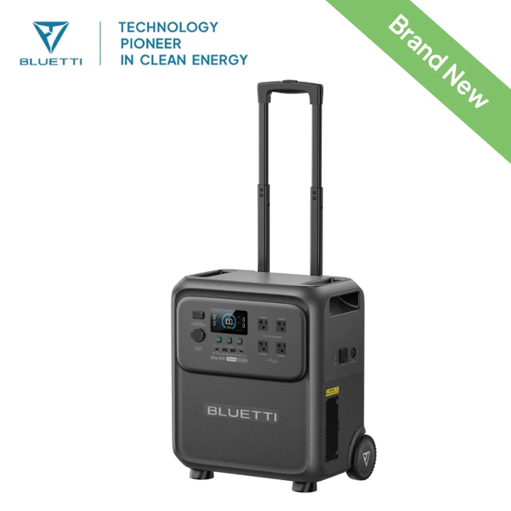 Bluetti Elite 400 Portable Power Station Solar Generator Home Backup