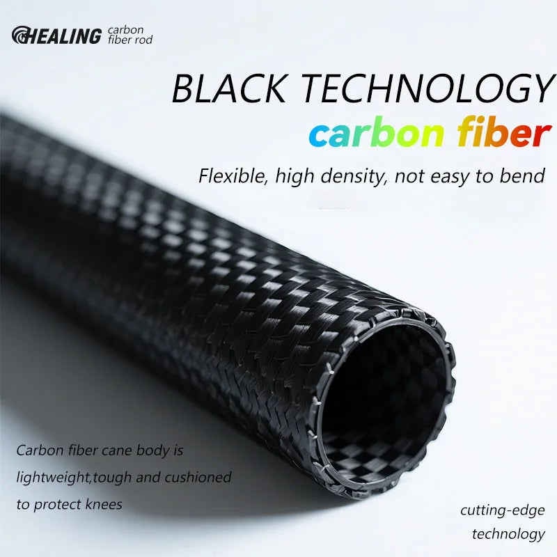 OKHEALINGCN Ultralight Trekking Poles Carbon Fiber 2-Piece