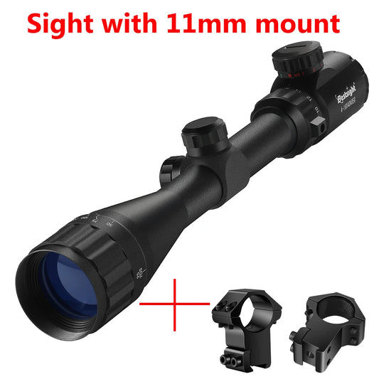 4-16X40 AOEG Scopes Red and Green Illuminated Hunting Scopes Tactical Optical Scope Airsoft Sight