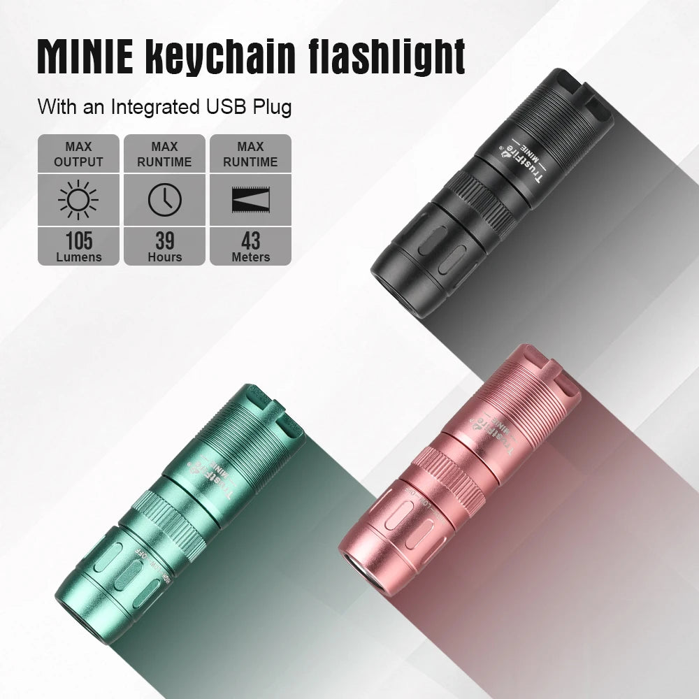 TrustFire MINIE EDC Flashlight Magnetic Rechargeable Keychain LED Light