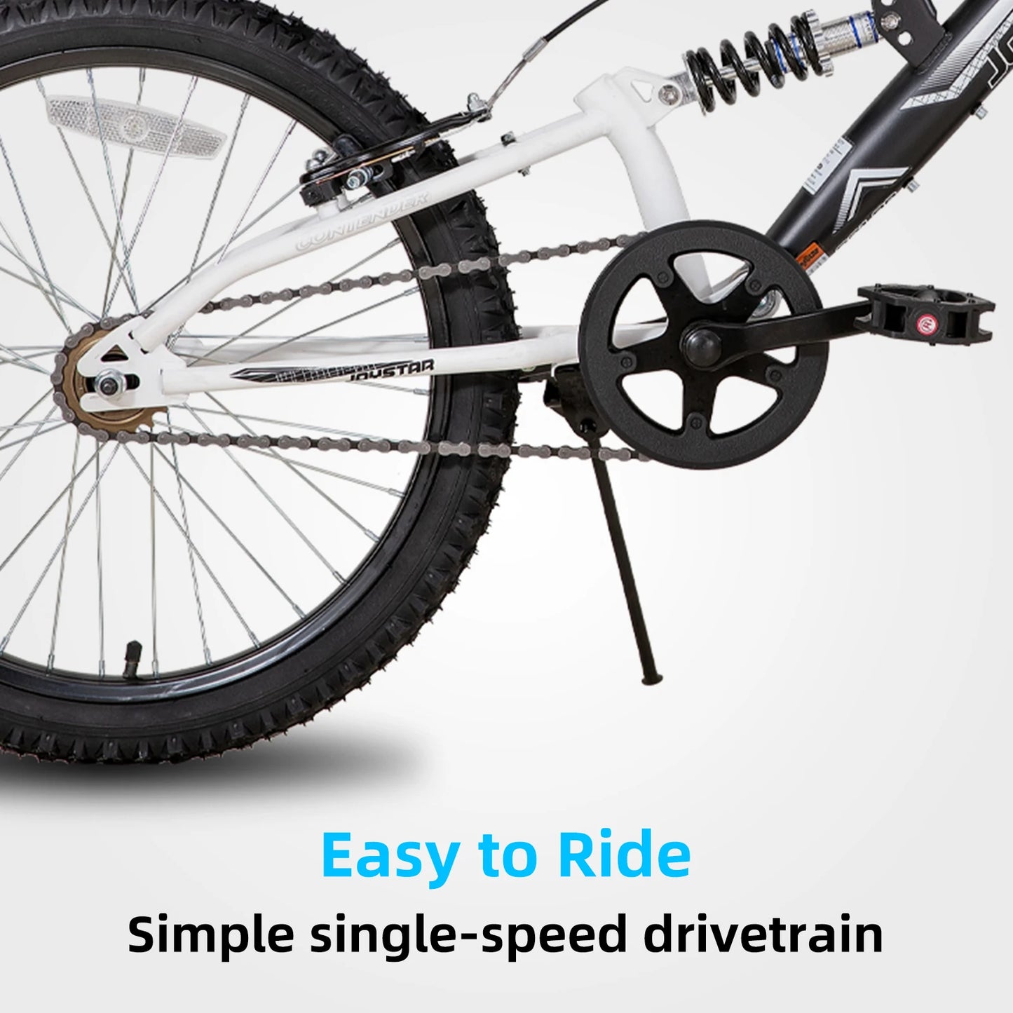 JOYSTAR Kids Mountain Bike Dual Suspension Ages Five To Thirteen