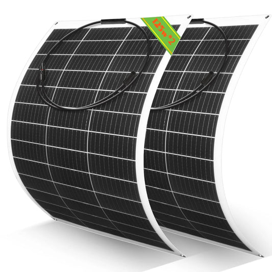 18V Solar Panel 125W 250W Flexible Solar Panels Monocrystaillne Solar Cell 12V/24V Battery Charge 1000W Home System Kits RV Boat