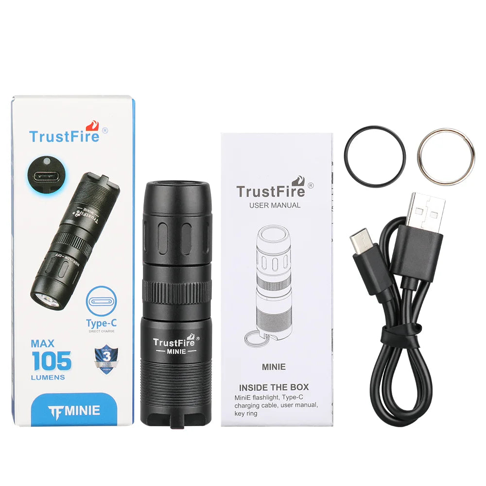 TrustFire MINIE EDC Flashlight Magnetic Rechargeable Keychain LED Light