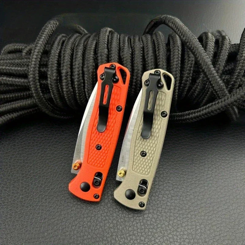 DIY Supplies Folding Pocket Knife Drop Point 440C Nylon Fiber
