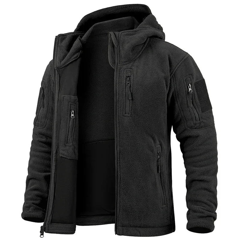 Fleece Hunting Jacket For Outdoors With Warm Full Zip