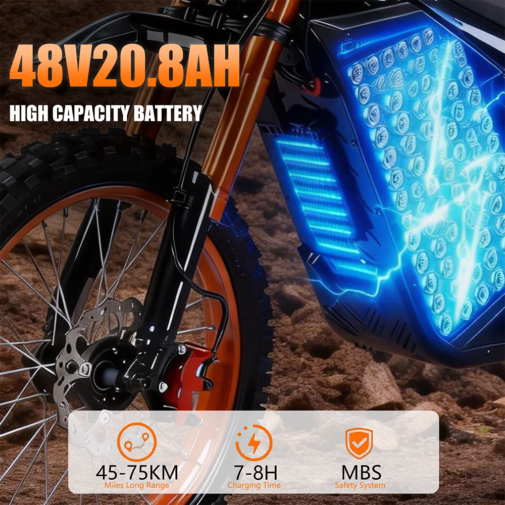 JVV M7 E bike 3000W electriic dirt bike Off-Road Electric bikes 48V 20AH electric bicycle 60km/h 20 Inch ebikes adults bike