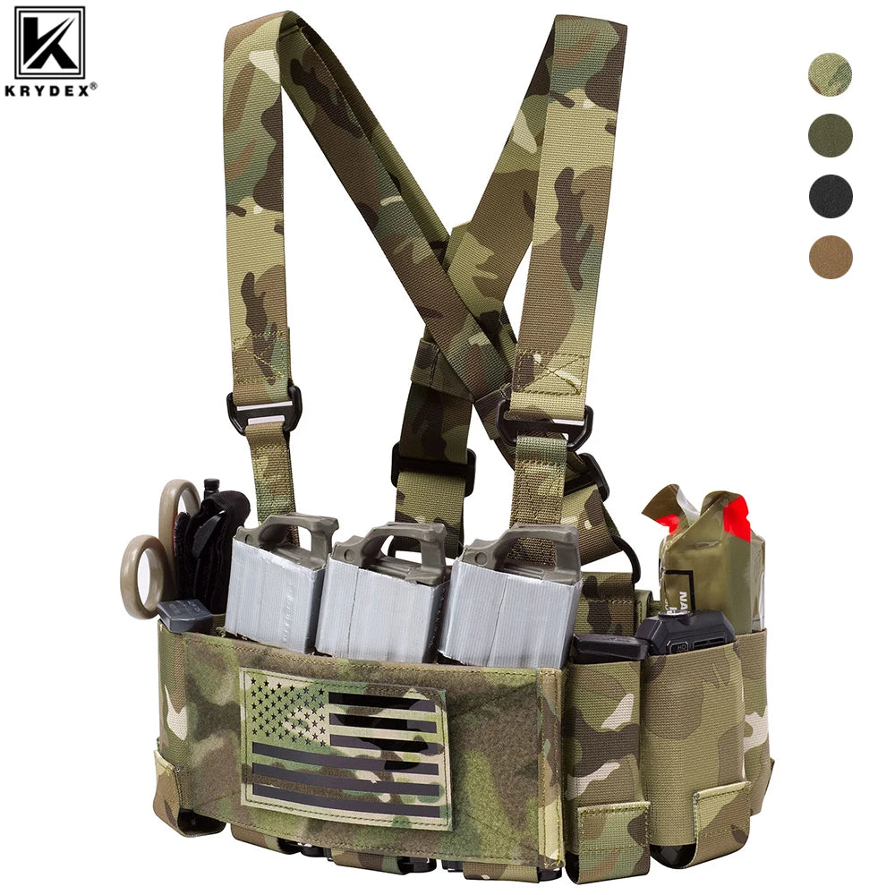 KRYDEX Tactical Ready Chest Rig Low Vis Concealed Carry Vest