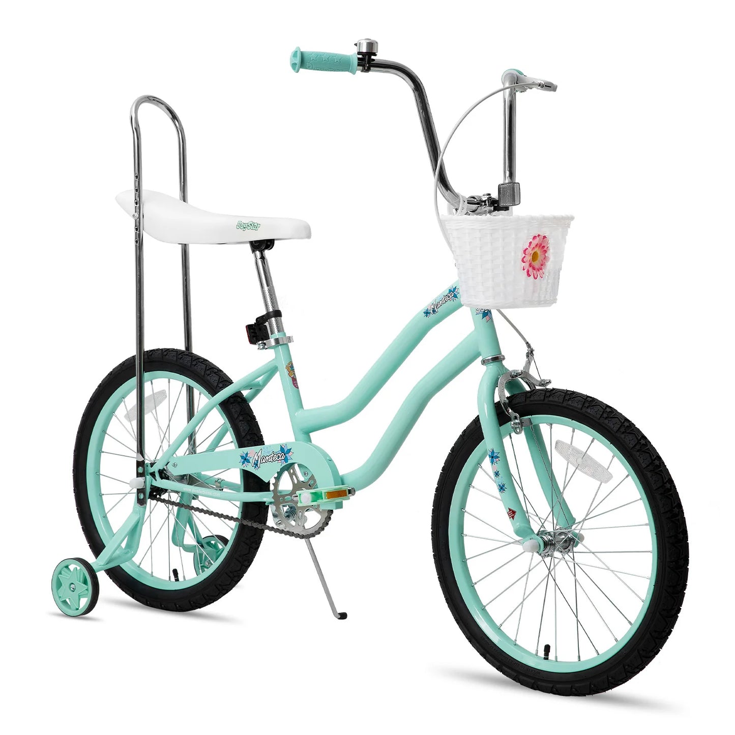 JOYSTAR Girls Bike With Training Wheels And Handbrake