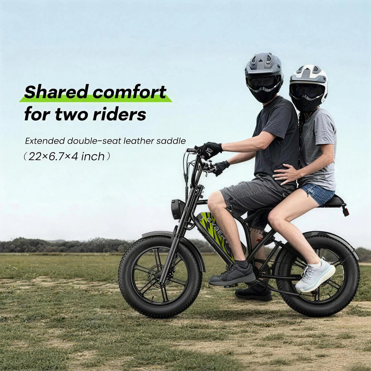 Cybervelo Electric Dirt Bike Fat Tire All Terrain E Bike
