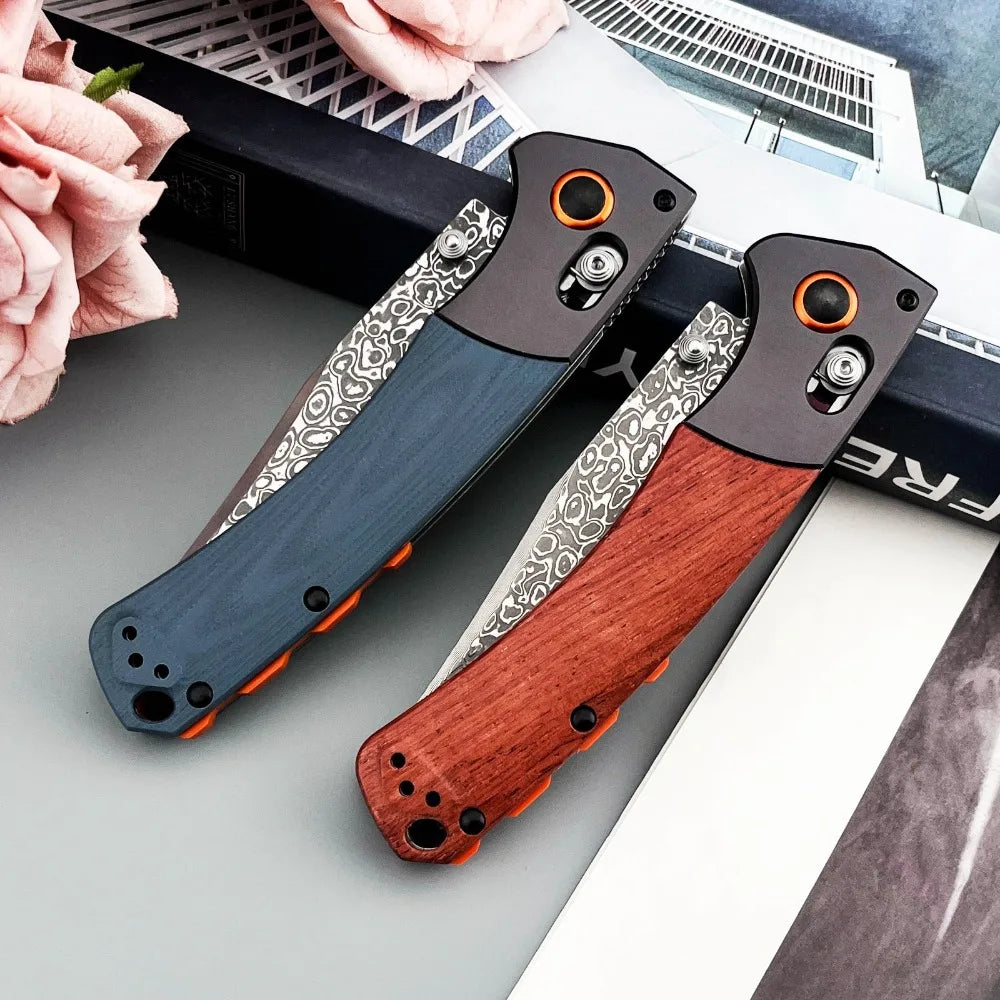 DIY Supplies Damascus Folding Knife EDC Outdoor Pocket Knife