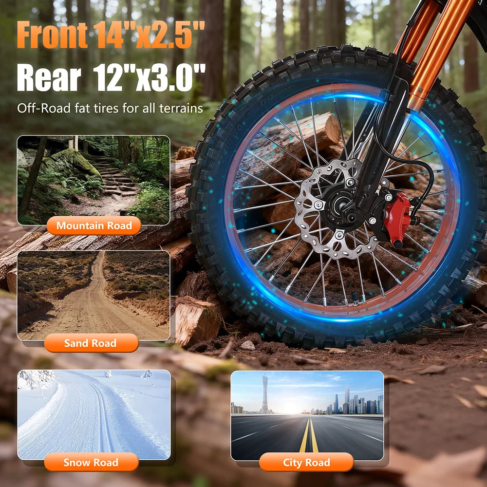 JVV M7 E bike 3000W electriic dirt bike Off-Road Electric bikes 48V 20AH electric bicycle 60km/h 20 Inch ebikes adults bike