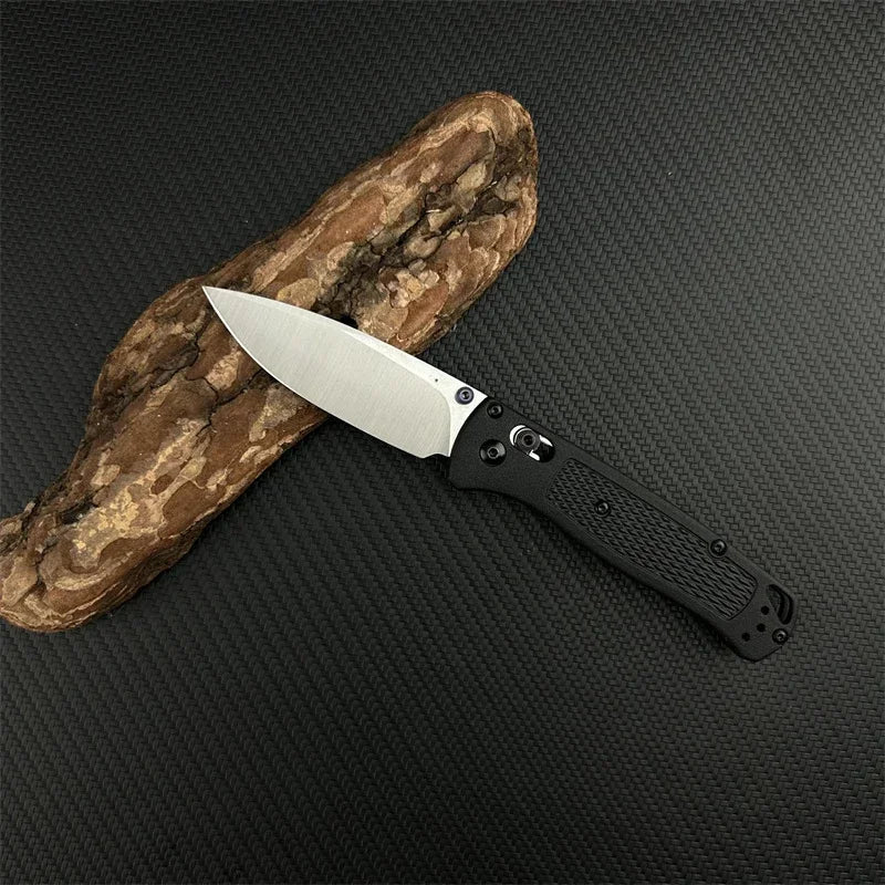 DIY Supplies Folding Pocket Knife Drop Point 440C Nylon Fiber