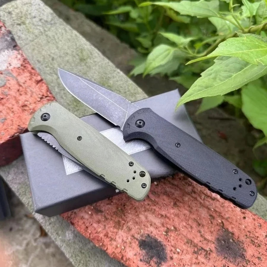 DIY Supplies Outdoor Survival Folding Knife D2 Steel G10 Handle