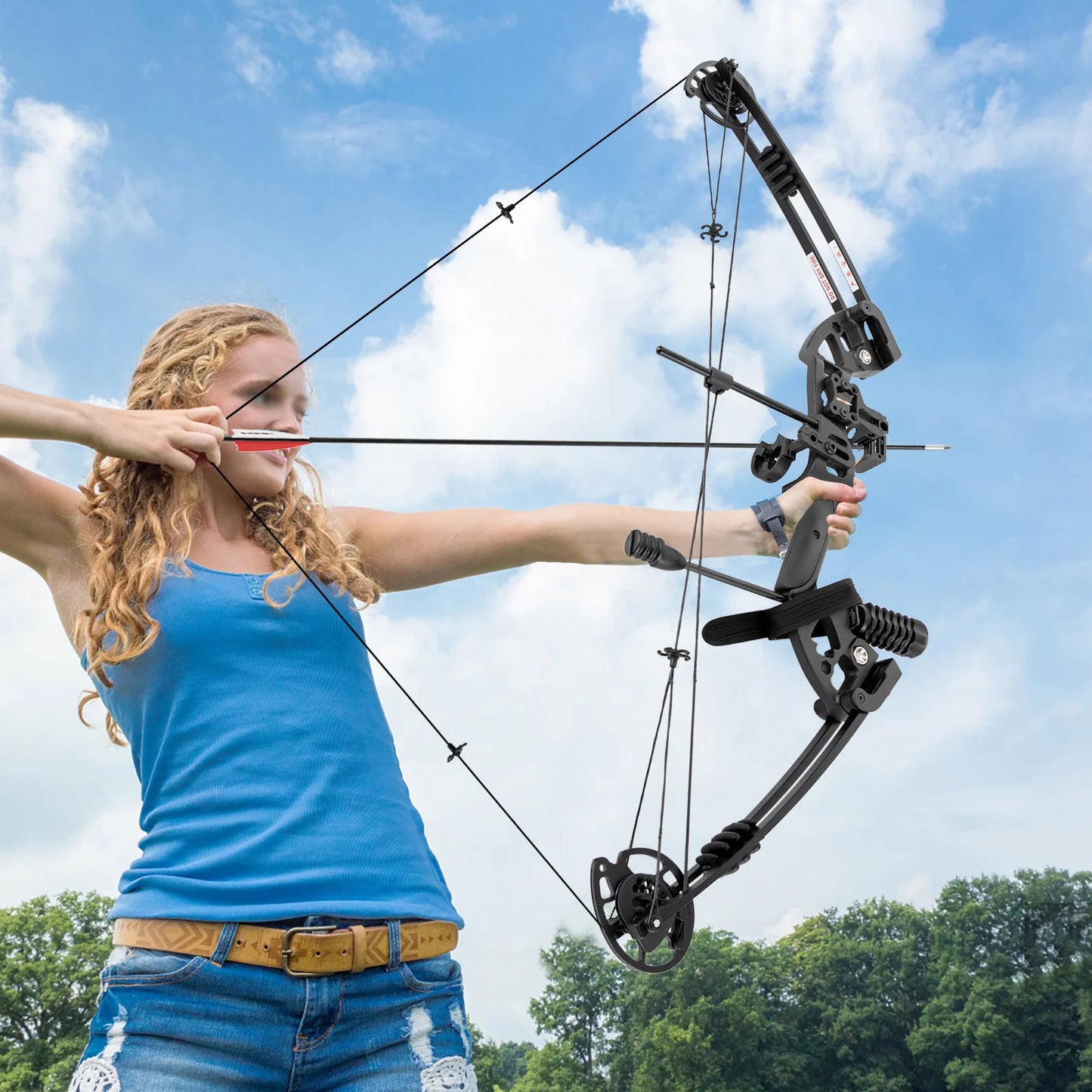 Compound Bow For Adults Right Hand Hunting Kit With Quiver