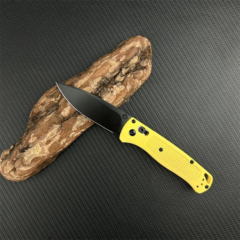 DIY Supplies Folding Pocket Knife Drop Point 440C Nylon Fiber