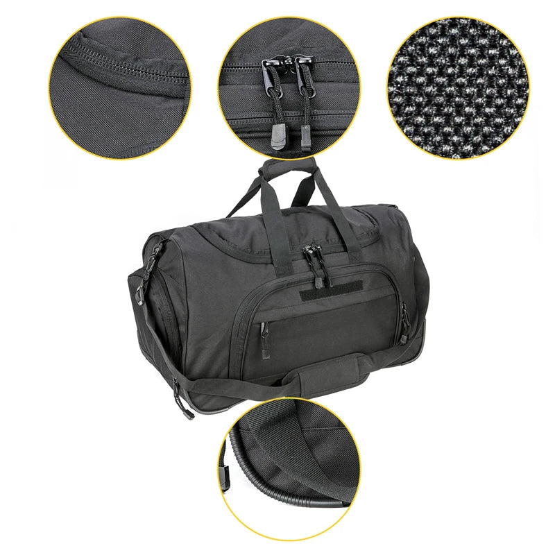 LQARMY Waterproof Gym Bag Tactical Duffle For Travel