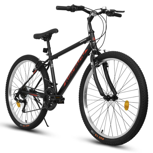 Ecarpat Unisex Mountain Bike 21 Speed Dual V Brake Steel Frame