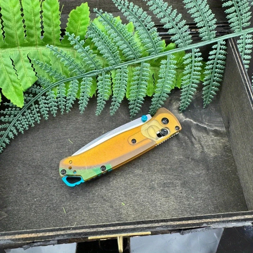 DIY Supplies 535 PEI Handle Folding Camping Knife With D2 Blade