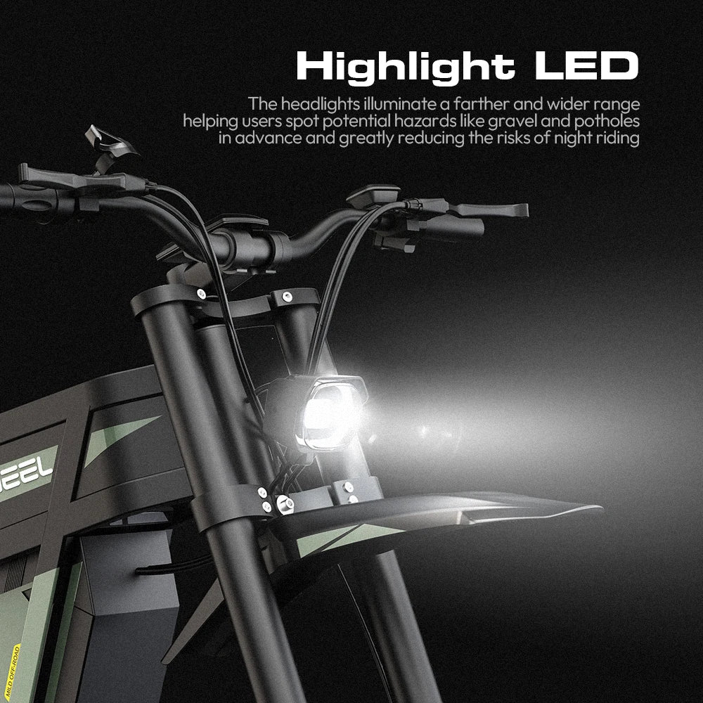 COSWHEEL R6000 Adults Electric Bike 7000W  Brushless Gearless Motors 60V30AH Lithium Battery Speed 88Kmh Adult Off Road Ebike