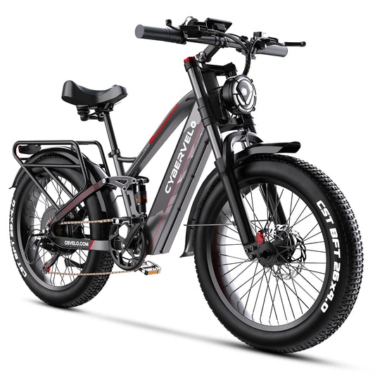 Cybervelo EK9 All Terrain Electric Fat Tire Bike 5000W Motor