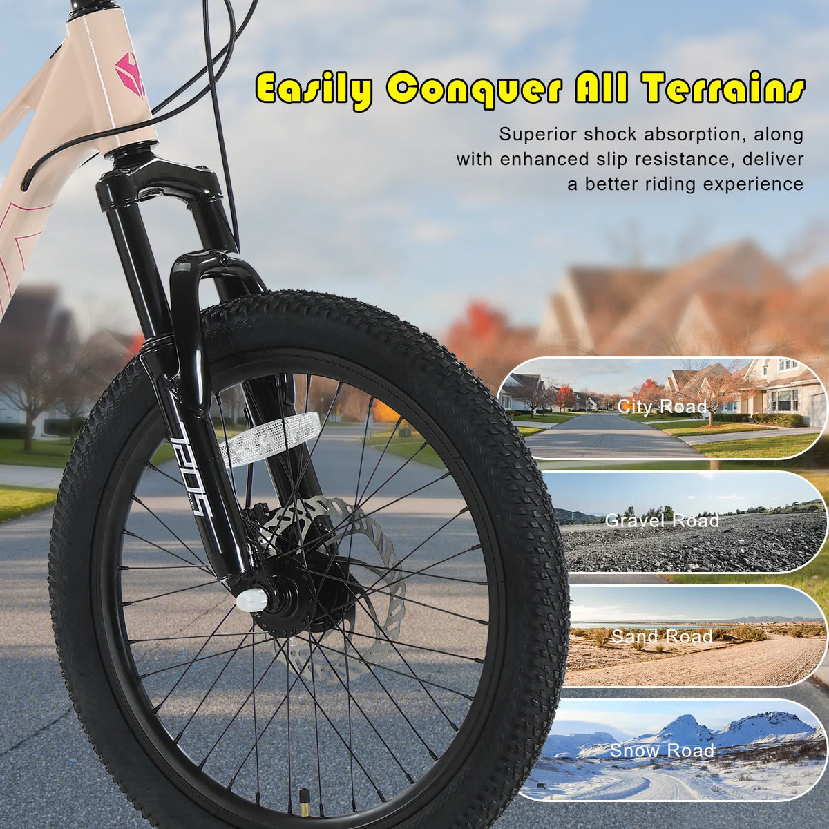 AIVA Knight Full Suspension City Bike With Seven Speed Gearing