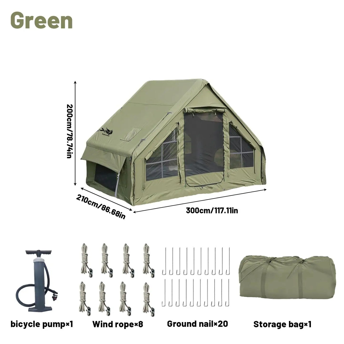Pakicetus Inflatable Camping Tent With Quick Setup Airframe