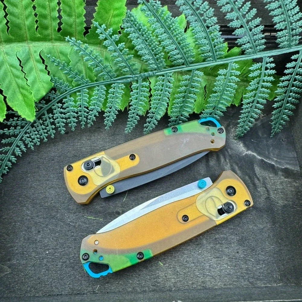 DIY Supplies 535 PEI Handle Folding Camping Knife With D2 Blade