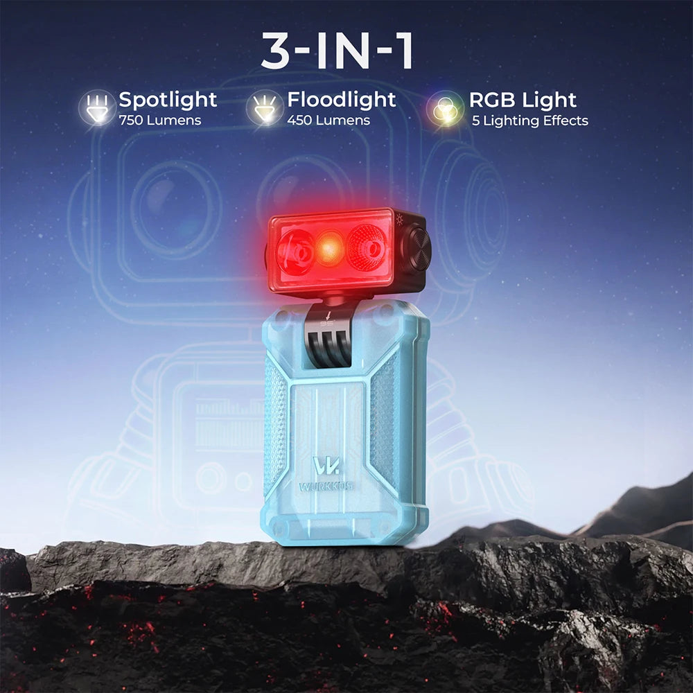 Wurkkos HD04 Mini RGB Flashlight 750 Lumens 180° Horizontal Rotation Fast Shipping from Overseas Warehouse