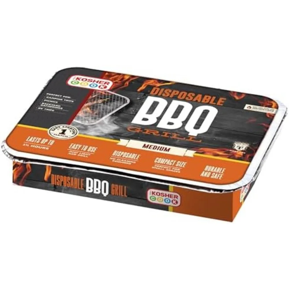 Ready to Use Portable Charcoal Grill Easy Light Disposable BBQ for Outdoor Cooking