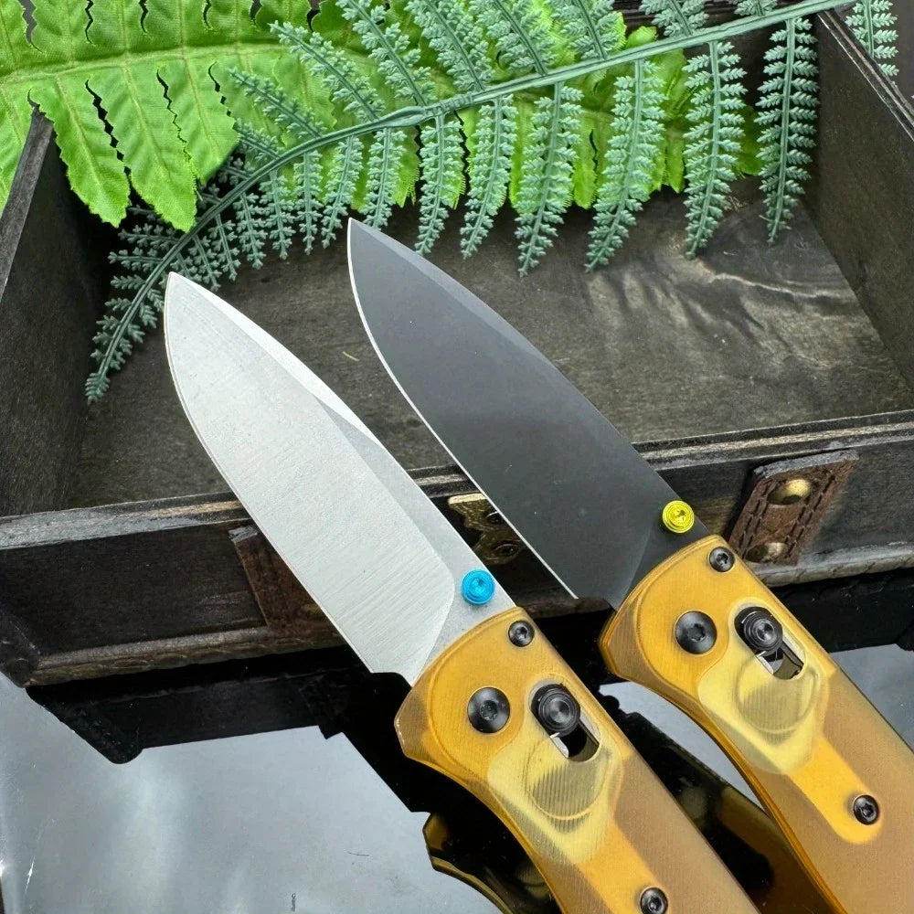 DIY Supplies 535 PEI Handle Folding Camping Knife With D2 Blade