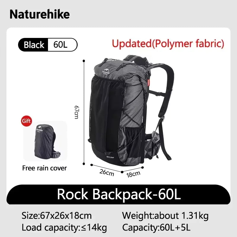 Naturehike Hiking Backpack Rain Cover All Seasons Large Capacity