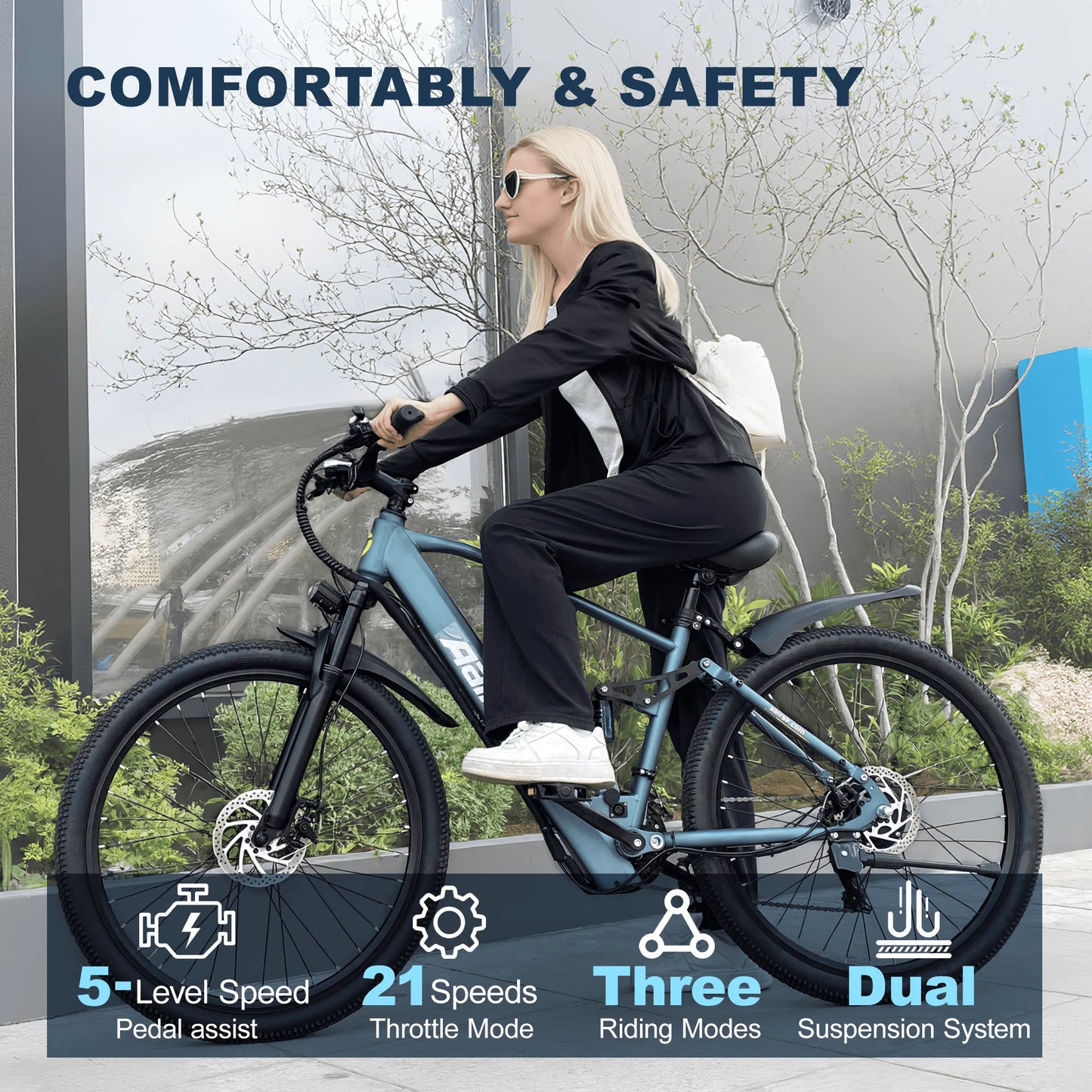 GT900 750W Adults Electric Bike 36V Battery