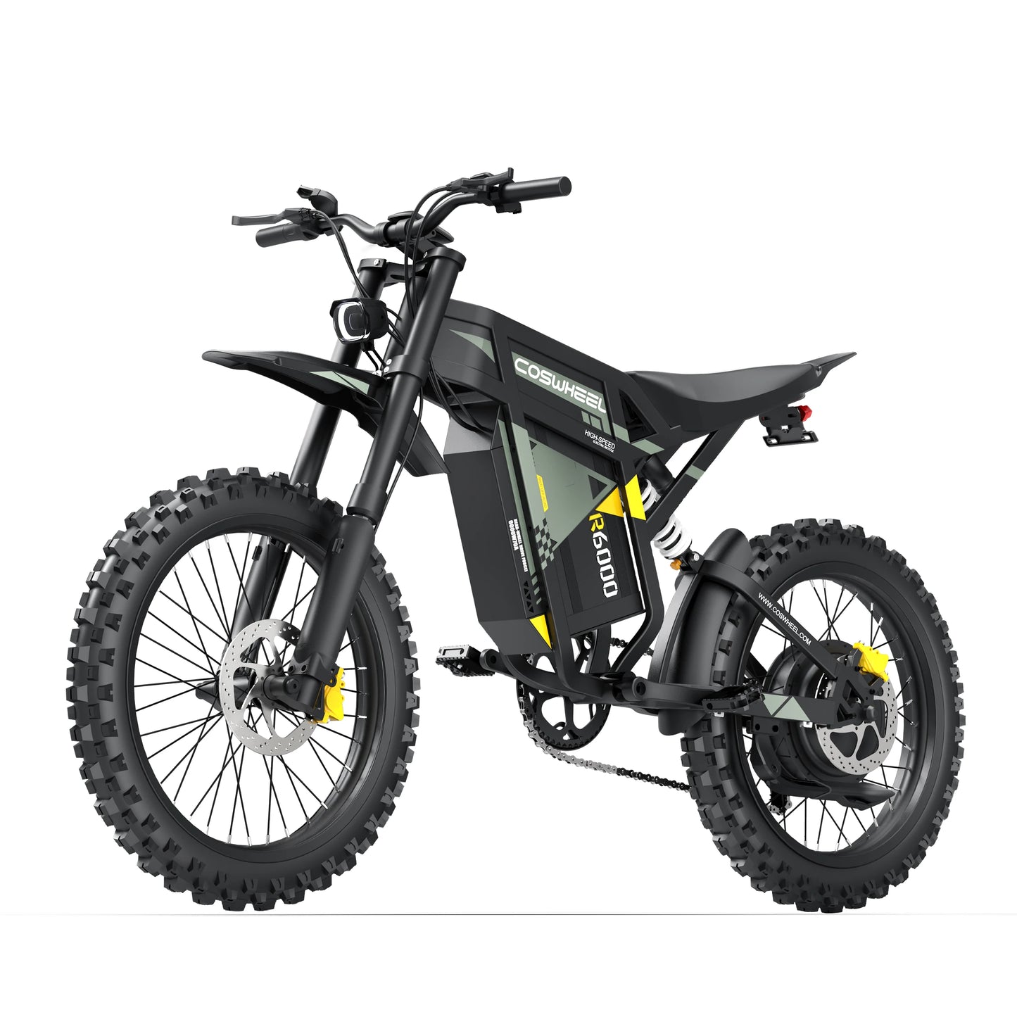 COSWHEEL R6000 Adults Electric Bike 7000W  Brushless Gearless Motors 60V30AH Lithium Battery Speed 88Kmh Adult Off Road Ebike