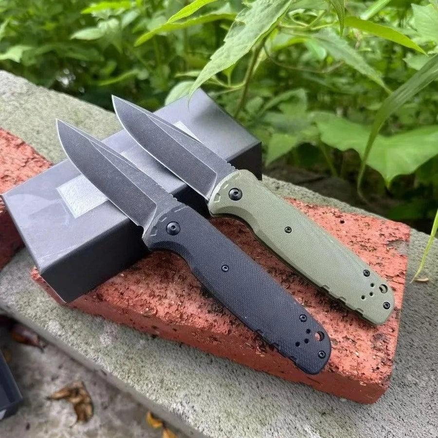 DIY Supplies Outdoor Survival Folding Knife D2 Steel G10 Handle