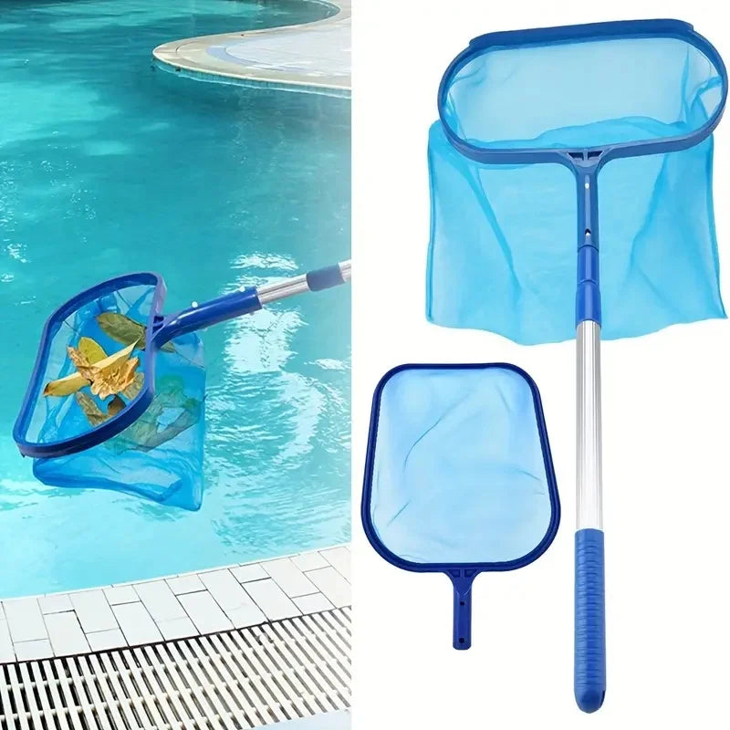 Adjustable Telescopic Pool Skimmer Net Fine Mesh Leaf Cleaner