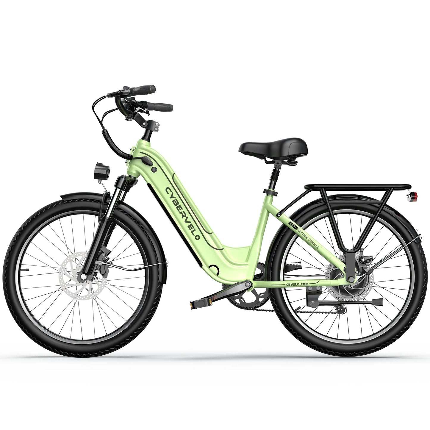CYBERVELO EK7 Step Through Electric Bike 1000W 48V Battery